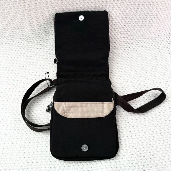 Kipling Black Nylon Live Light New Eldorado Minibag Crossbody Travel Bag No Fob - Picture 4 of 11